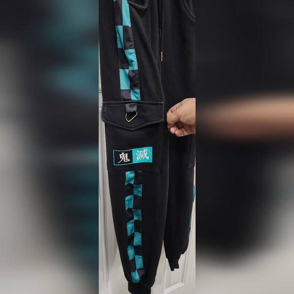 Demon Slayer Kamado Tanjiro Pants anime cargo jogger sweatpants men's Medium - Picture 3 of 10